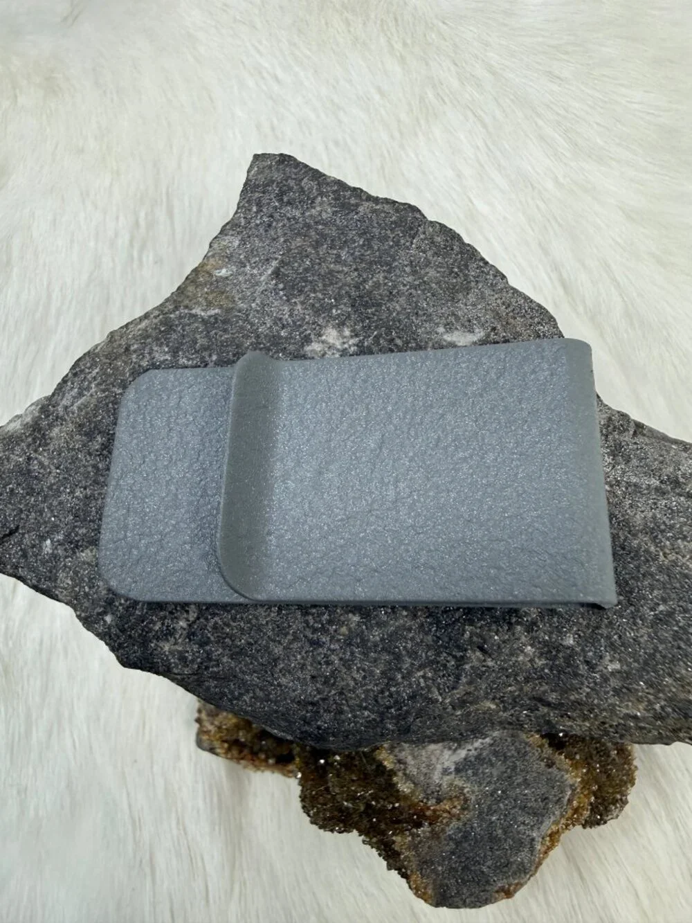 Vintage Hadley Gray Textured Money Clip 2